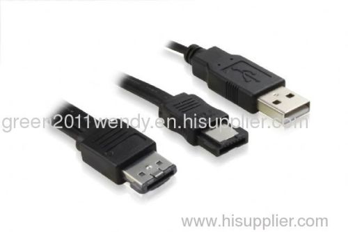 eSATAp to eSATA +USB 5V cable
