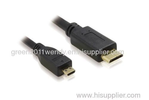 High speed HDMI Type D to HDMI Type C cable with Ethernet