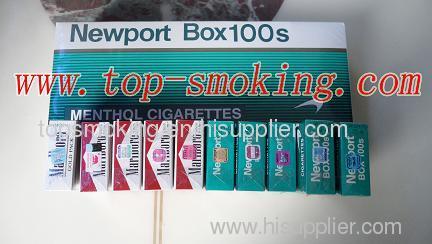 Newport 100s cigarettes,strong menthol and usa stamps