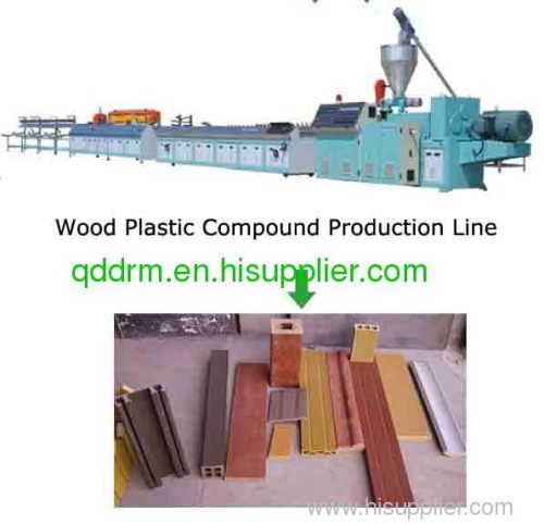 Wood plastic profile extrusion line/profile production line
