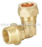 brass male elbow pipe fitting
