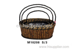 Wicker fruit baskets