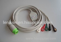 Siemens/GE /NEC Patient monitor ECG/EKG cables with leadwires