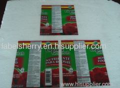 pvc shrink label (packaging label)