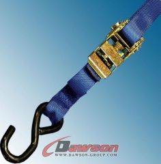 25mm ratchet tie down straps with S-hook China manufacturers