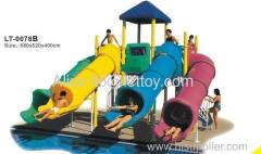 water park slides with 3 tubes