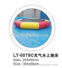inflatable water park jumping bed