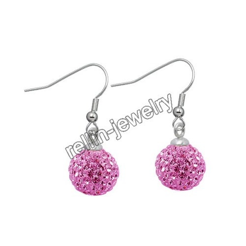 crystal ball earrings swaroviki crystal earrings