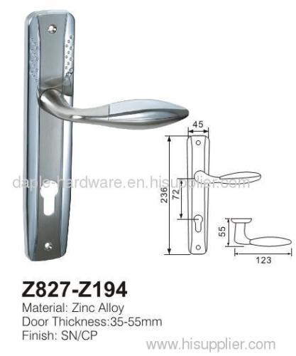 Zinc Handle with Plate