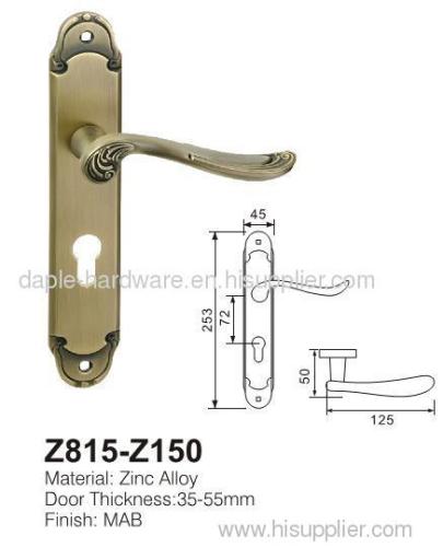 Zinc Handle with Plate