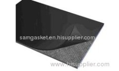 Rubber sheet reinforced with cloth