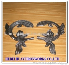 wrought iron leaves