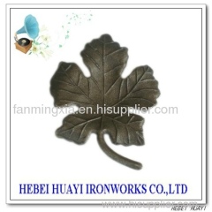 wrought iron leaves and flowers