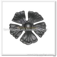 CAST STEEL LEAVES AND FLOWERS