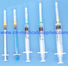 Three Parts Self-Destroy Luer Slip Syringes