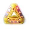 Triangle roadway warning light