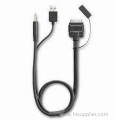 Pioneer IU50V 5V A/V Cable Accessories for iPod with USB/AUX,with Fast Data Transfer, RoHS-cer