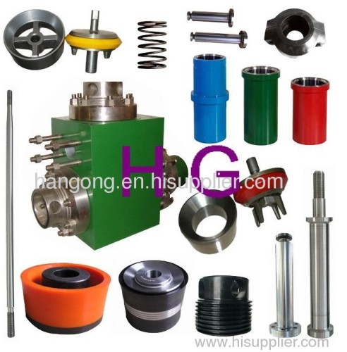 mud pump parts piston valve body and seat liner pistons hub piston rod module