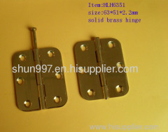 removable pin brass hinge