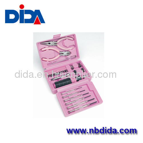 26 PC portable ladies pink tool sets