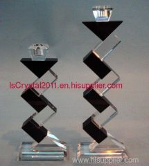 Crystal candle holder
