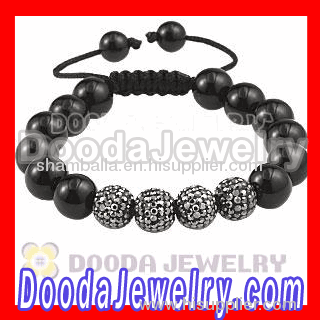 fake shamballa bead bracelet