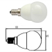 C45 2W Ceramic led global bulb light
