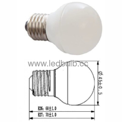 G45 2W Ceramic Top LED Global Bulb Light