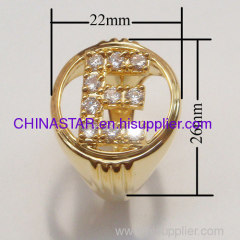 Wholsale Initail finger ring