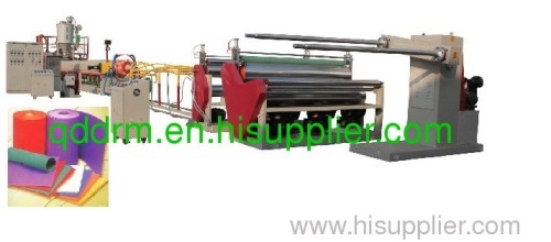 EPE foam sheet extrusion line in plastic machinery