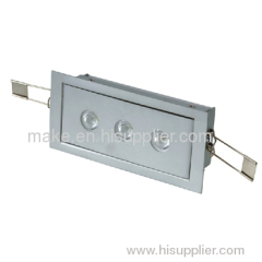 3X3W recessed LED Ceiling light