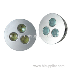 3X1W Recessed Rounded LED Ceiling Light