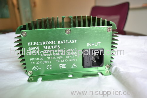 600W HPS/MH Electronic Ballast Without Fan