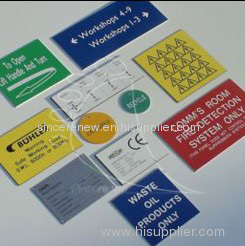 solar label switchboard plate