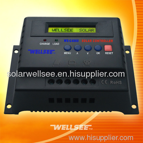 WELLSEE WS-C4860 40A/50A/60A CE RoHS solarcontroller