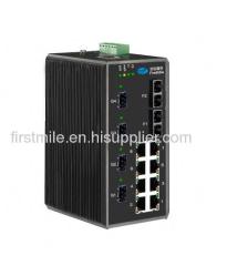 4G+2+8 Managed Layer 2+ GE Industrial Optical Ethernet Switch