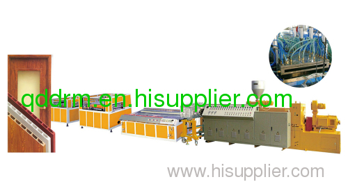 PVC wood plastic door extrusion line/PVC door making machine