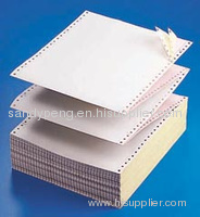 Carbonless computer printing paper