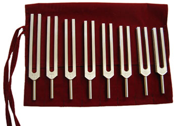 8pcs tuning fork sets