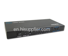 4x2 HDMI Matrix Switch & Splitter with Remote Control, 4 ports Input 2 ports Output 1080P for HDTV