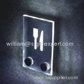 White Color LED lighting Sign Standoff fixings