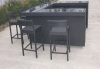 outdoor rattan furniture bistro bar set