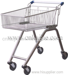 Mini metal supermarket zinc plated shopping trolley 70L