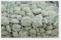 Stone gabion mesh