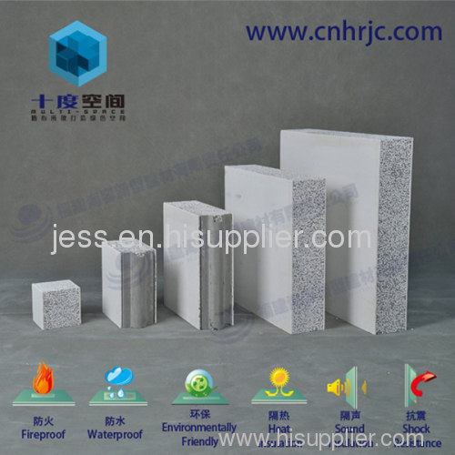 Multi-space composite solid wall panel