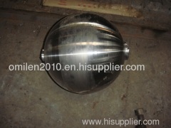 Steel ball for processing elbows