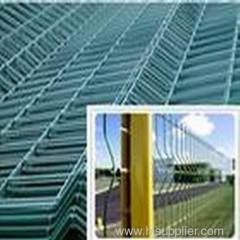 PVC coated welded wire mesh fence panel