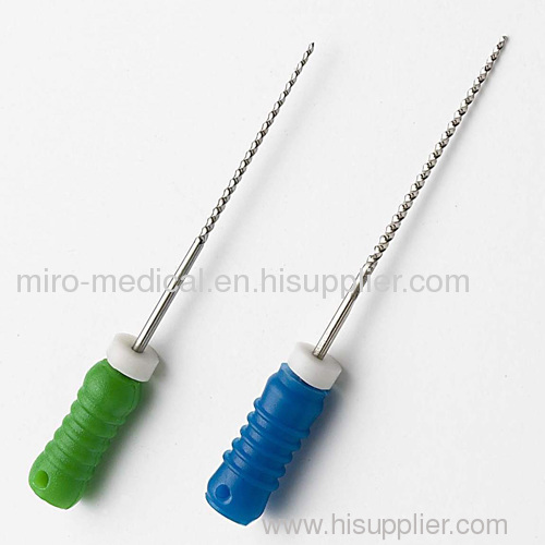 Dental root canal instruments