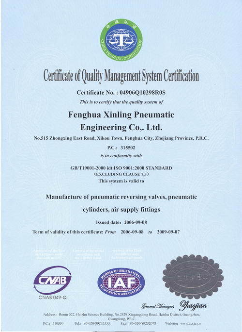 ISO Certificate