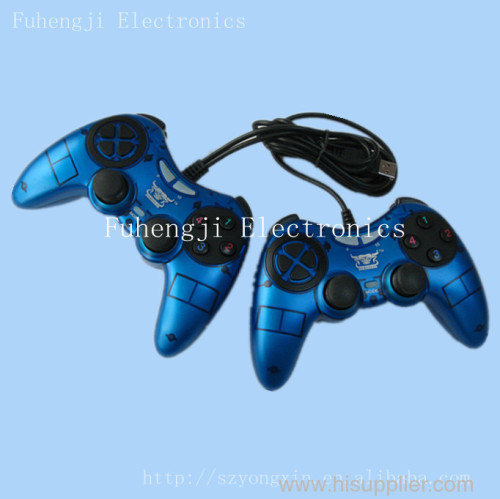 Double Joypads with Dual Shock for PC USB